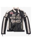 Boston Blauer American Night Jeremy Piven Leather Biker Jacket