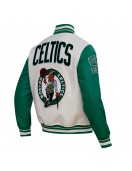 Boston Celtics Retro Classic Rib Wool Varsity Jacket
