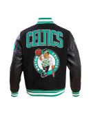 Boston Celtics Retro Classic Rib Wool Varsity Jacket