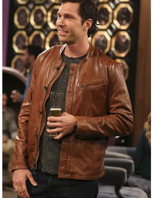 Brian Thomas Smith The Big Bang Theory Brown Leather Jacket