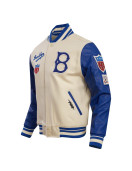 Brooklyn Dodgers Retro Classic Off White Wool Varsity Jacket