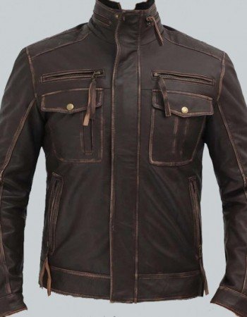 Brown Mens Distressed Leather Motorcycle Jacket Brown Mens Distressed Leather Motorcycle Jacket