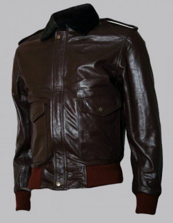 Brown MacReady Bomber Leather Jacket