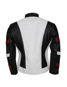 Bruce Lee Classic Vintage White Leather Jacket