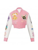 Bstroy Logo Embroidered Cropped Jacket