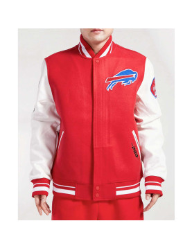 Buffalo Bills Old English Classic Rib Varsity Jacket