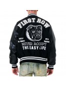 Bulldog First Row Black Varsity Jacket