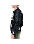 Bulldog First Row Black Varsity Jacket