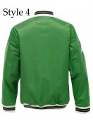 Burton Snowboard Green Varsity Jacket