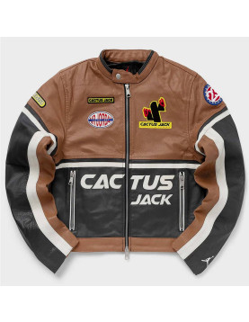 Cactus Air Jordan Leather Jacket