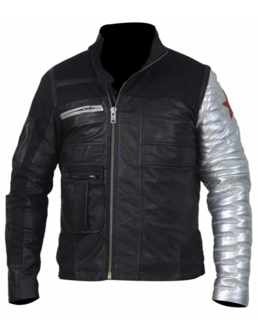 Captain America Civil War Winter Soldier Leather Jacket