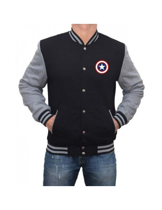 Captain America Letterman Varsity Jacket