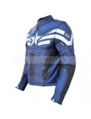 Captain America Winter Soldier Biker Leather Jacket