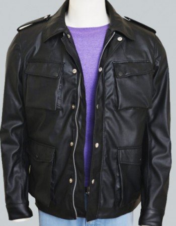 Mens Cold Legends Black Leather Jacket