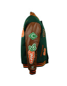 Carrots Arlington Heights Green & Brown Varsity Jacket