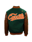 Carrots Arlington Heights Green & Brown Varsity Jacket
