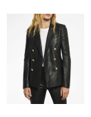 Charity Lawson The Bachelorette Double Breasted Leather Jacket