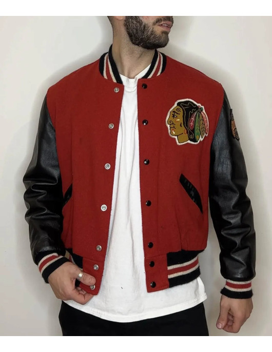 Chicago Blackhawks Campbell Varsity Jacket