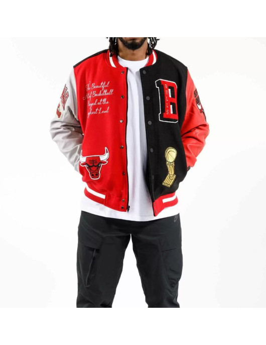 Chicago Bulls 6x Finals Champions Varsity Jacket