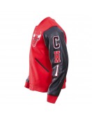 Chicago Bulls Red & Black Wool Varsity Jacket
