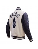 Chicago Cubs Retro Classic Navy Blue Wool Varsity Jacket