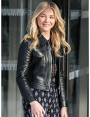 Chloe Moretz Biker Leather Jacket