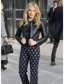 Chloe Moretz Biker Leather Jacket