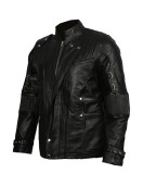 Chris Pratt’s Star Lord Real Leather Jacket in Black Color