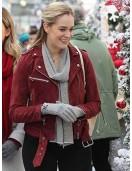 Christmas at the Palace Brittany Bristow Suede Leather Jacket