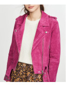 Chucky Alyvia Alyn Lind Pink Suede Jacket