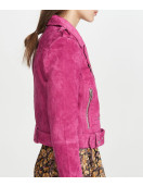 Chucky Alyvia Alyn Lind Pink Suede Jacket