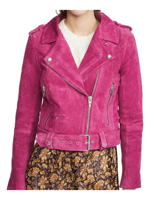 Chucky Alyvia Alyn Lind Pink Suede Jacket