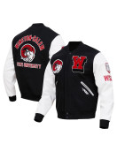 Classic Winston-Salem State Black and White Varsity Jacket