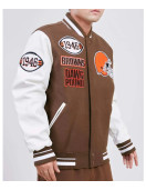 Cleveland Browns Mash Up Varsity Jacket