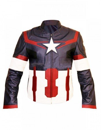 Chris Evans Captain America Avengers Leather Jacket