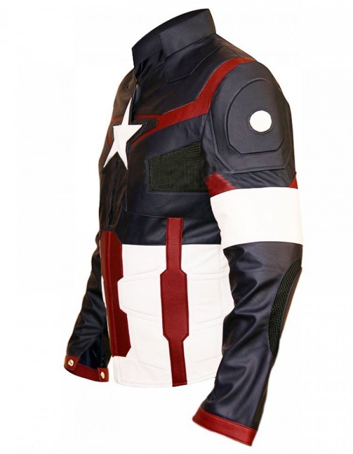 Chris Evans Captain America Avengers Leather Jacket