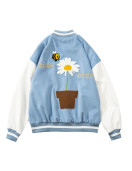 Crown Grade Flower Varsity Jacket