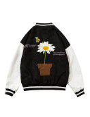 Crown Grade Flower Varsity Jacket