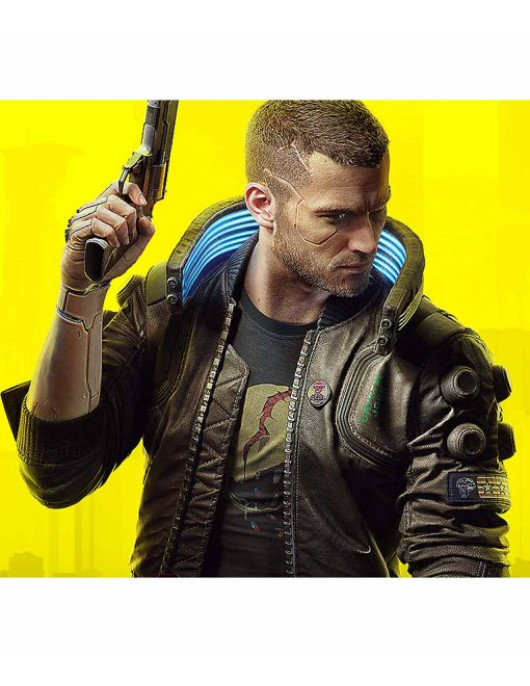 Cyberpunk 2077 Bomber Leather Jacket