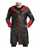 DMC Dante Leather Hooded Coat