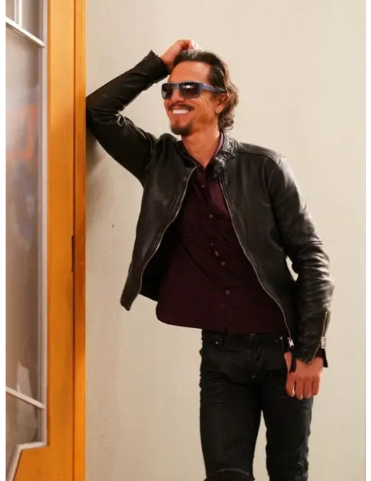 DMZ Benjamin Bratt Biker Leather Jacket