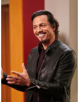 DMZ Benjamin Bratt Biker Leather Jacket