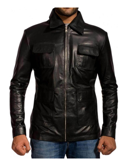 Damon Salvatore The Vampire Diaries Leather Jacket