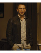 Daniel Craig Skyfall Brown Leather Jacket