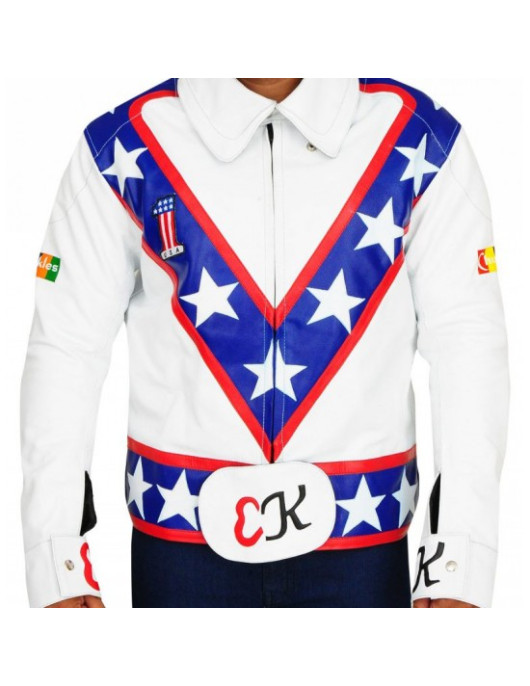 Daredevil Evel Knievel White Biker Jacket