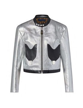Dawn Staley Silver Leather Jacket