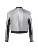Dawn Staley Silver Leather Jacket
