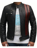 Death Race Frankenstein Biker Leather Jacket