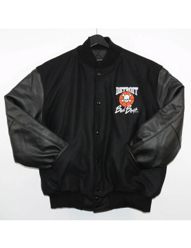 Detroit Bad Boys Varsity Black Jacket