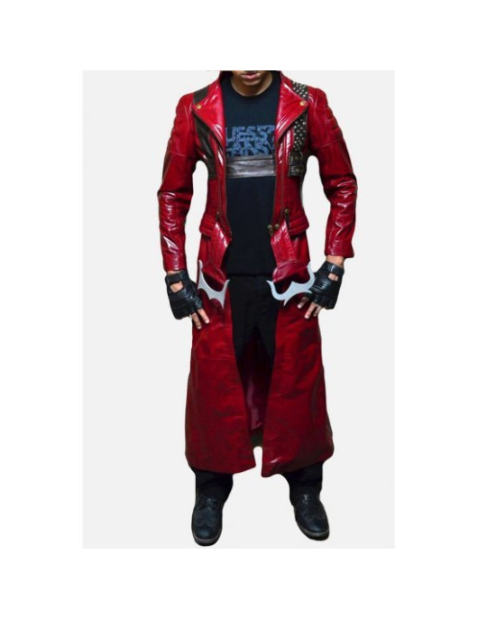 Devil May Cry 3 Dante Leather Trench Coat Costume